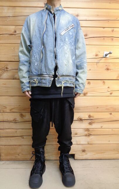 julius ジャケット JULIUS[ユリウス] / GORDINI 477BLM13 Slashing W Riders Jacket