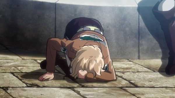 進撃の巨人 アニメ23話 微笑み アニとヒッチかわえぇぇぇｗｗｗ 進撃のアニメ兵団