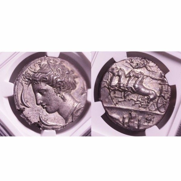 古代ギリシャ；パルティア、ミスラダテスII世、ARドラクマ銀貨