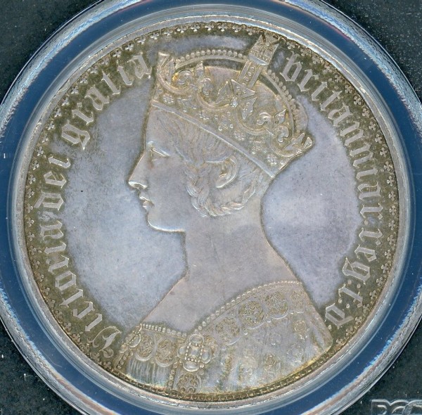世界一美しい銀貨ゴチッククラウン 英国ビクトリア女王 アンティークコイン販売の World Coins Collection