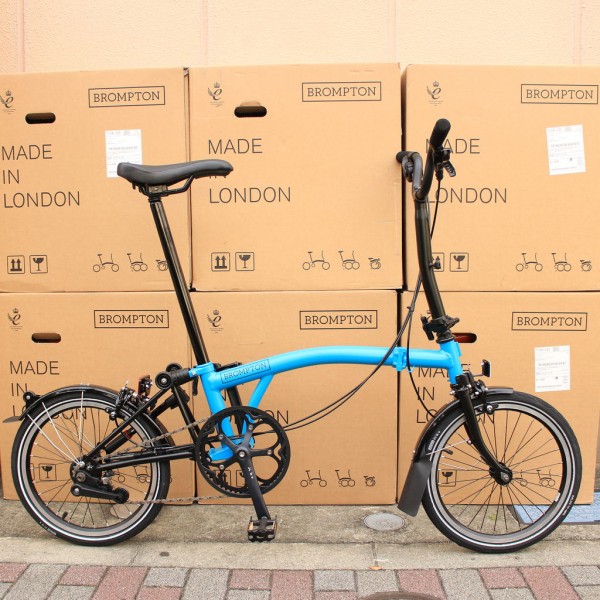 BROMPTON 折りたたみ自転車 P6L　ラグーンブルー ブロンプトン Black Edition 販売開始です : wadacycle news