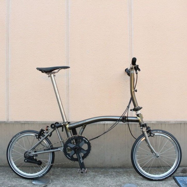 Black Lacquer Raw Lacquer M3r Brompton Raw 20″ Rohloff Brompton