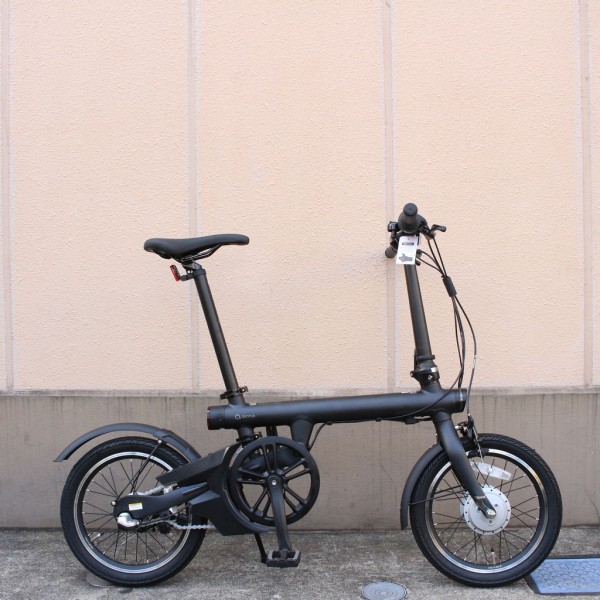 美品 QICYCLE EF－1 PRO アルミニウム 電動アシスト自転車 黒 横浜市 戸塚区 ℮-ステージ Qi CYCLE EF-1PRO 電動アシスト自転車