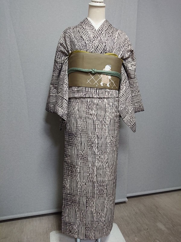 杢目絞り　着物 杢目絞りの着物です : 和布 菜桜 (店番日記)