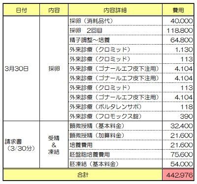 Klc 体外受精 費用 不妊治療記録