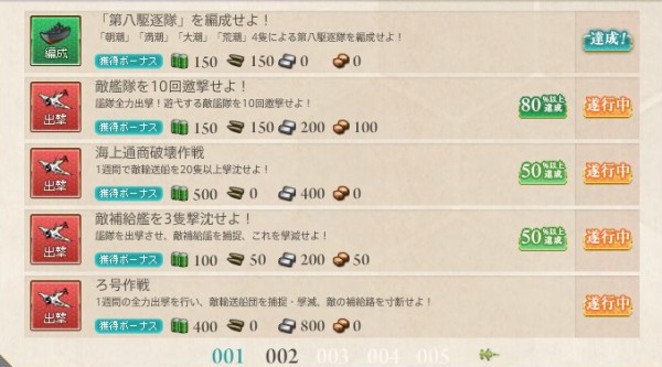 第八駆逐隊 を編成せよ 第八駆逐隊 出撃せよ 終了しました 艦隊これくしょん 艦これ足跡 第八駆逐隊 を編成せよ 第八駆逐隊 出撃せよ 終了しました 艦隊これくしょん 艦これ足跡