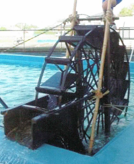 水車 足踏み 民芸品 田植え