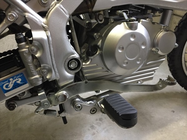 KLX125】ステップ位置変更 : わちゃわちゃわせう