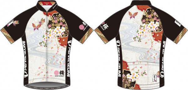 日本製パールイズミ 桜とリス XLサイズ胸囲98〜102 サイクルジャージ 和柄 パールイズミ春の定番「桜ジャージ」を限定発売 | Bicycle Club