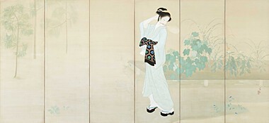 鏑木清方 米寿の祝い画 『宝珠』 没後50年 鏑木清方展 その2 : 晴れ 時々 マーケティング