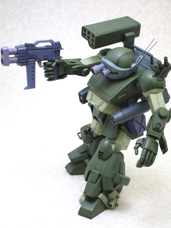 小松原博之氏によるat造形の一つの到達点 スコープドッグ ターボカスタム ザ ラストレッドショルダーver 1 24 Atシリーズ最新作のカラーレジンキットをレビュー その２ ウェーブ開発部ブログ