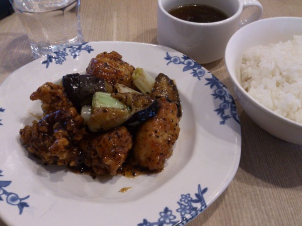 バーミヤン 塩麴ムネ肉の豆鼓炒めランチ 東山水上行