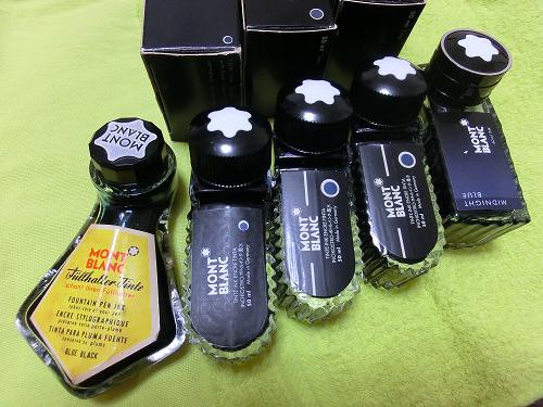 モンブランインクBLACK/BLUE BLACK/KINGS BLUE - 骨董、古民具