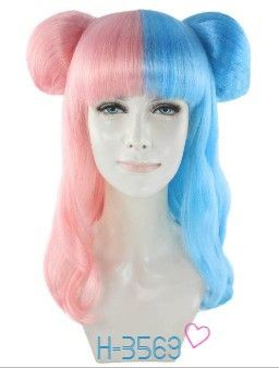 原宿系 や 双子コーデにおすすめのツートンカラー お団子ウィッグ ウィッグ通販専門店 Wigs2you Com