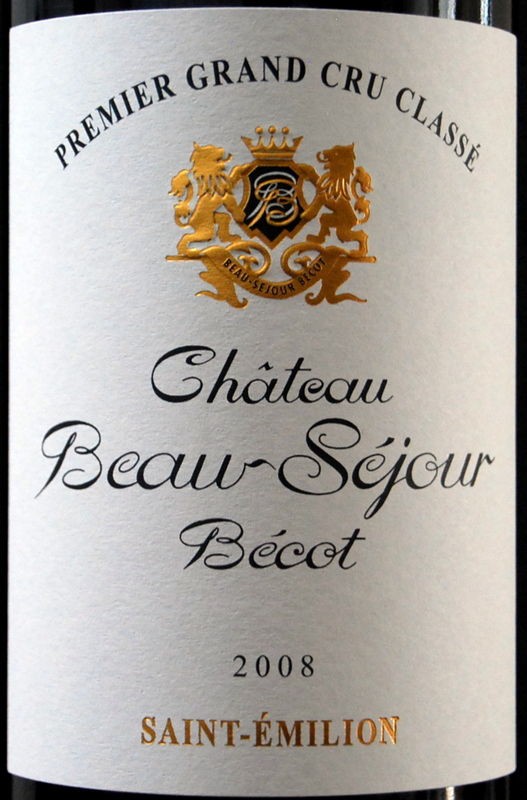 Chateau Beau-Sejour Becot, 2005 : ワイン飲んだくれ日記