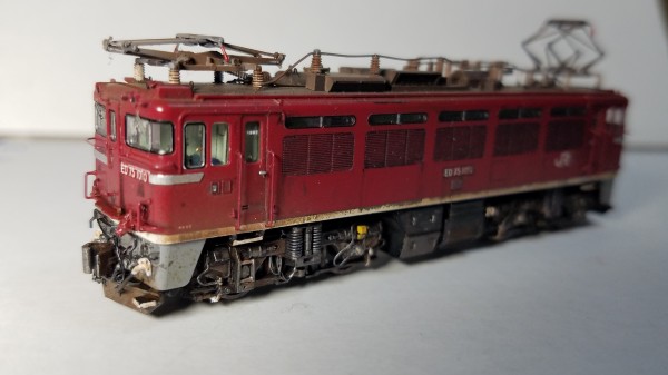 TOMIX 2105 ED75 1000 （前期形・JR貨物新更新車）の追加加工整備 その