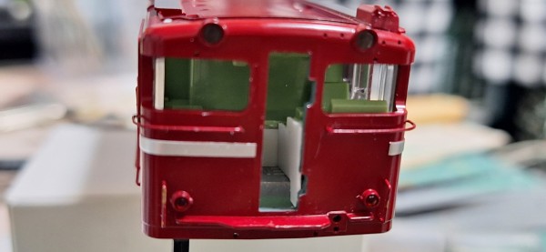 TOMIX HO-165 ED75 700 （後期型•サッシ窓）の精密加工整備 その②
