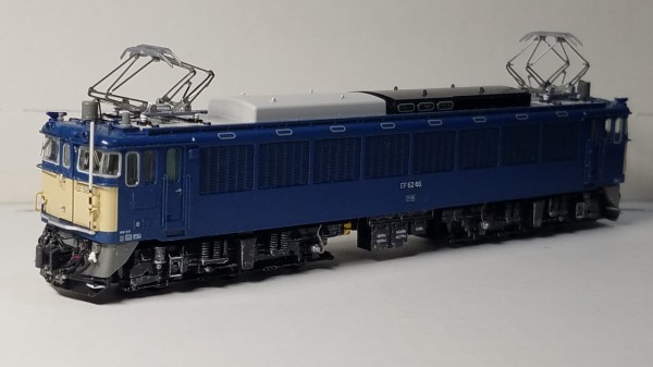 Kato 3058-4 EF62 後期形 JR仕様の追加台車の精密加工整備 : （仮称）東北本線 岩○機関区