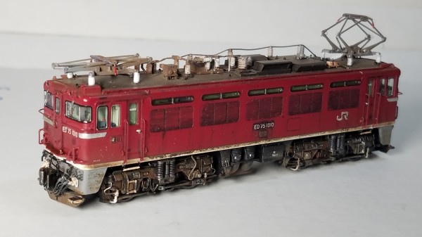 TOMIX 2105 ED75 1000 （前期形・JR貨物新更新車）の追加加工整備 その