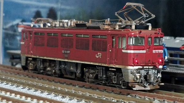 TOMIX 2105 ED75 1000 （前期形・JR貨物新更新車）の追加加工整備 その