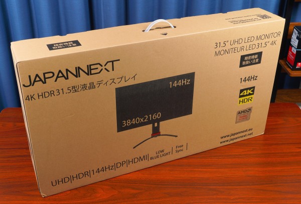 JAPANNEXT HDMI 2.1対応 31.5型 144Hz対応４Kゲーミングモニター JN