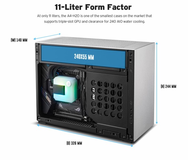 Lian Li A4-H2O」が発売。240サイズ水冷対応A4-SFX : 自作とゲームと
