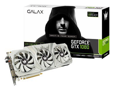 GALAX GeForce GTX 1080 8G グラフィックボード 純白の3スロクーラーで高静音な「GALAX GTX 1080 HOF」を