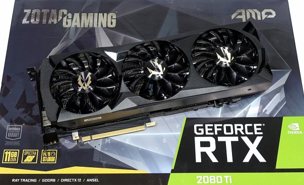 ZOTAC GAMING GeForce RTX 2080 Ti AMP」をレビュー。3スロット占有GPU ...