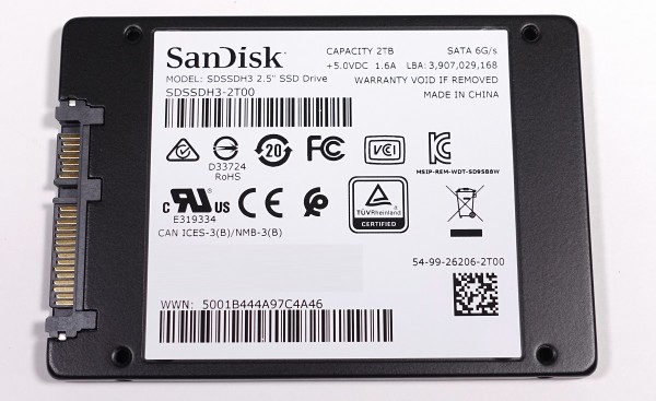 大容量の書込でも遅くならない「SanDisk SSD Ultra 3D 2TB」をレビュー