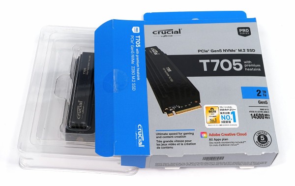 Crucial T705 Gen5 SSD 2TB ヒートシンク付き Amazon.com: Crucial T705 2TB PCIe Gen5 NVMe M.2 SSD with
