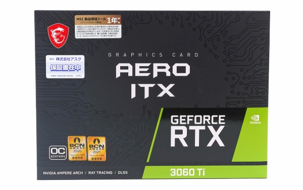 MSI GeForce RTX 3060 Ti AERO ITX OC LHR」をレビュー。ITX完全対応で最速を30％も更新！ :  自作とゲームと趣味の日々