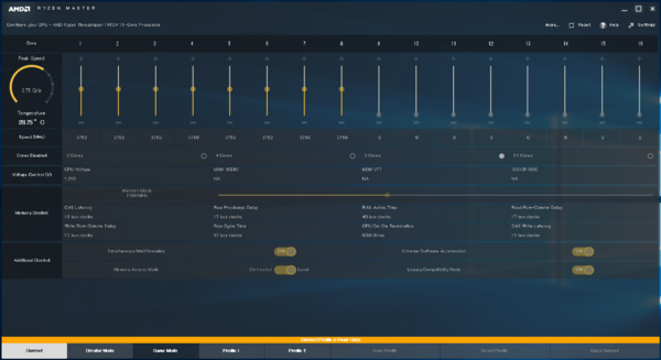 Amd Ryzen Threadripper専用純正ocツール Amd Ryzen Master の使い方 自作とゲームと趣味の日々