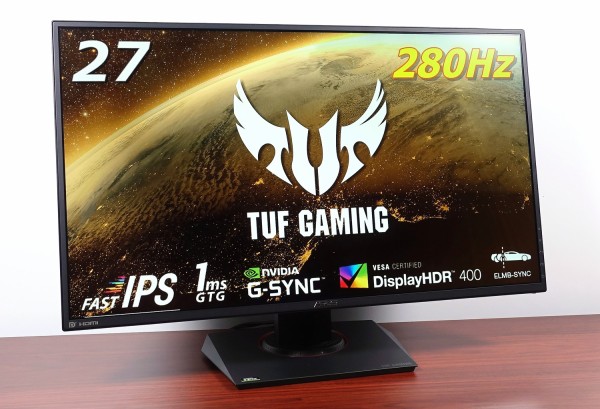 ASUS TUF Gaming VG279QM」をレビュー。280HzのIPS液晶が最速を更新