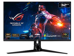 ASUS ROG Swift PG32UQ」が発売。HDMI2.1搭載で4K/155Hz対応 : 自作と