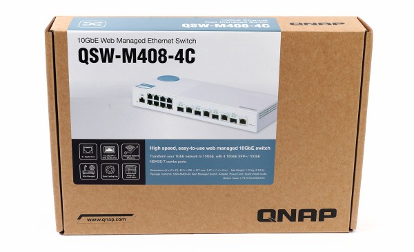 QNAP(キューナップ)10GbE L2 Webマネージドスイッチ 4つの10GbE SFP