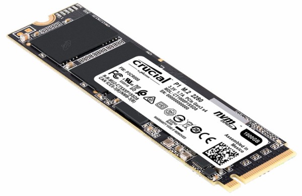 QLC型NVMe M.2 SSD「Crucial P1 1TB」をレビュー。SATA SSDに近い容量 
