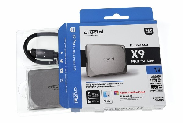 期間限定30％OFF! ポータブルSSD 2TB Pro X9 Crucial MAC 外付け - 最適化 外付けハードディスク・ドライブ
