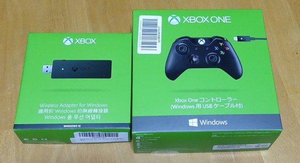 Xbox Oneコントローラーとワイヤレスアダプタを検証機材に追加購入 自作とゲームと趣味の日々