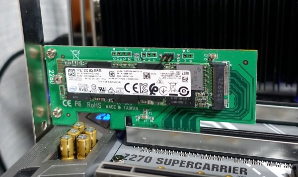 QLC型NVMe M.2 SSD「Intel SSD 660p 2TB」をレビュー。2TBの大