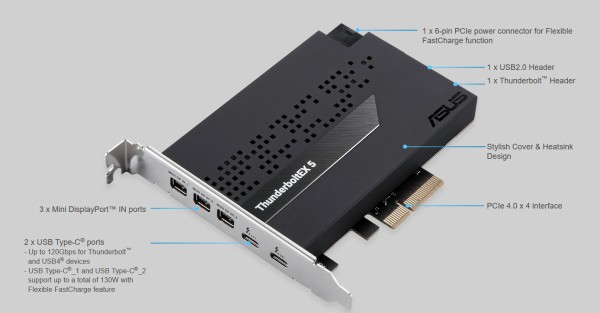 ASUS THUNDERBOLTEXT 4 拡張カード （Amazon | ASUSTek 拡張カード 