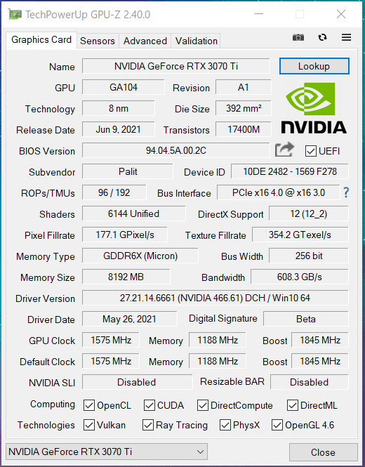 多少の値下げ交渉可 GAMEROCK 3070ti-