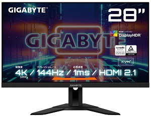 GIGABYTE M28U」をレビュー。PS5/Xbox SX/PC/スマホ全部繋いでも 