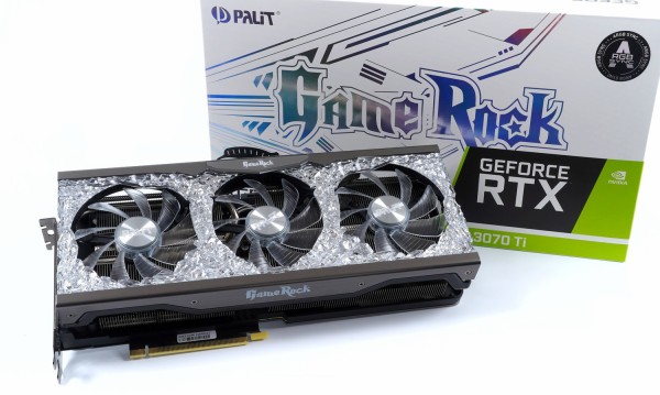 Palit GeForce RTX 3070 Ti GameRock OC」をレビュー。七色に輝く