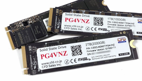 CFD PG4VNZ 1TB / 2TB」をレビュー。連続読み書き7GB/s級の実力を徹底