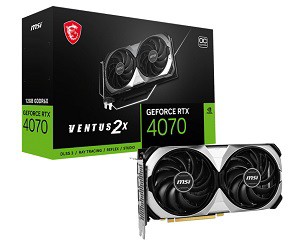 MSI GeForce RTX 4070 VENTUS 2X 12G OC」をレビュー : 自作とゲームと 
