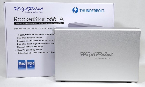 Highpoint Rocketstor 6661a Nvme をレビュー Thunderbolt3接続でnvme M 2 Ssdを4枚増設可能な外付けストレージを徹底検証 自作とゲームと趣味の日々