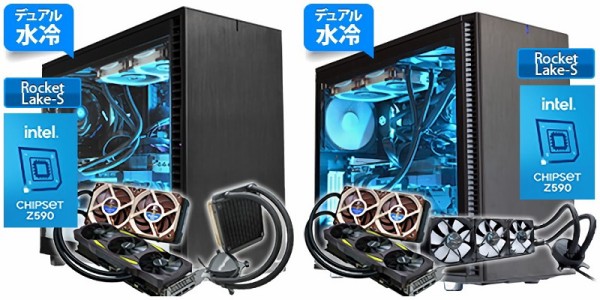 i9 32G RTX3070 水冷・静音/ Z590-ITX - デスクトップ型PC