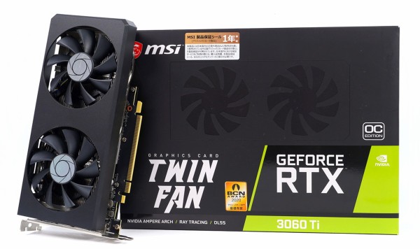 MSI GeForce RTX 3060 Ti TWIN FAN OC」をレビュー : 自作とゲームと 
