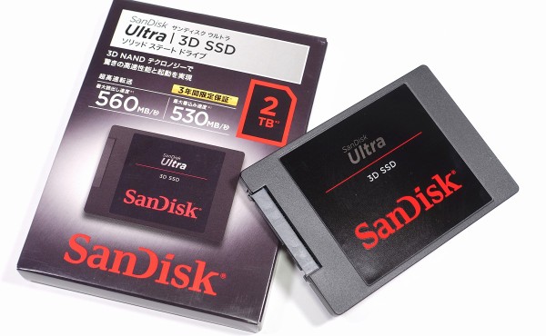 SanDisk SSD 256GB 2.5インチSATA