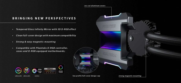 Phanteks Glacier One 240 T30」が登場。240サイズで360サイズ級の性能